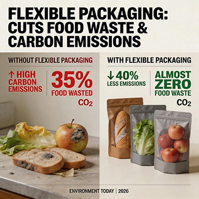 Com els envasos flexibles poden reduir el malbaratament alimentari i les emissions de carboni